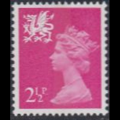 GB-Wales Mi.Nr. 13 Freim.Königin Elisabeth II (2 1/2)