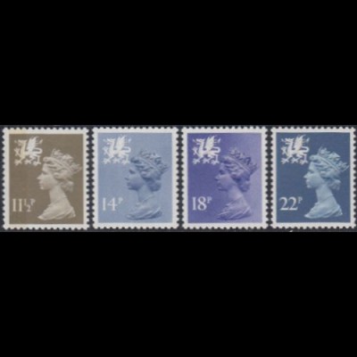 GB-Wales Mi.Nr. 31-34 Freim.Königin Elisabeth II (4 Werte)