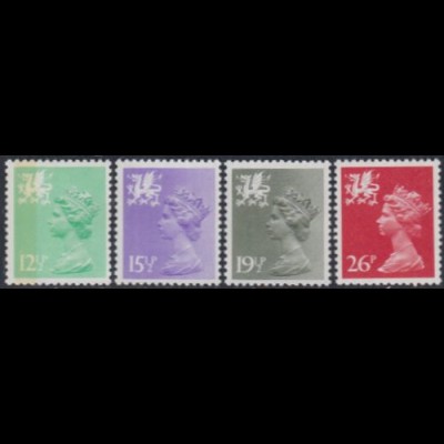 GB-Wales Mi.Nr. 35-38A Freim.Königin Elisabeth II (4 Werte)