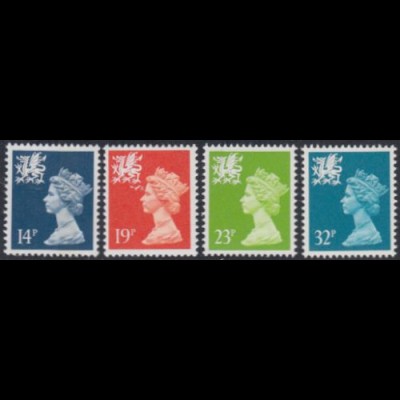 GB-Wales Mi.Nr. 48-51 Freim.Königin Elisabeth II (4 Werte)