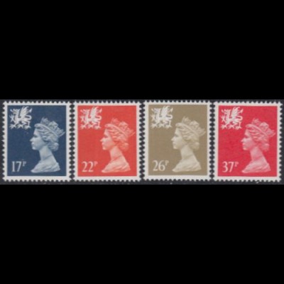 GB-Wales Mi.Nr. 56-59 Freim.Königin Elisabeth II (4 Werte)