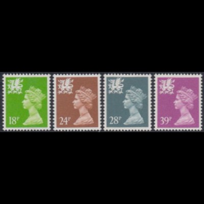 GB-Wales Mi.Nr. 60-63C Freim.Königin Elisabeth II (4 Werte)