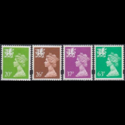GB-Wales Mi.Nr. 68-71 Freim.Königin Elisabeth II (4 Werte)