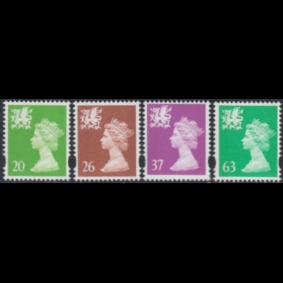 GB-Wales Mi.Nr. 72-75CS Freim.Königin Elisabeth II (4 Werte)