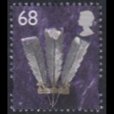 GB-Wales Mi.Nr. 82 Freim.Federbusch (68)