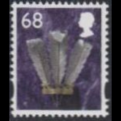 GB-Wales Mi.Nr. 86 Freim.Federbusch (68)