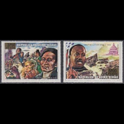Guinea-Bissau Mi.Nr. 418-19A 200Jahre Unabhängigkeit der USA (2 Werte)