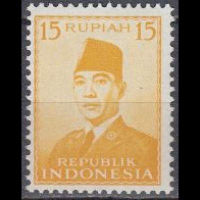 Indonesien Mi.Nr. 114 Freim. Präsident Sukarno (15)