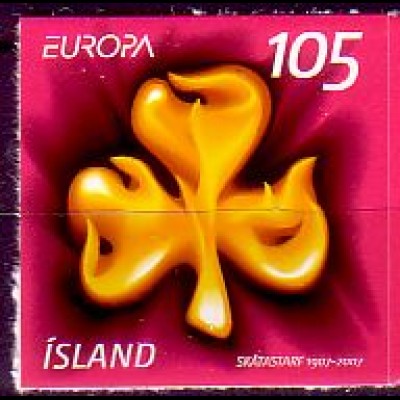 Island Mi.Nr. 1171 Europa 07, Pfadfinderinnenemblem, selbstklebend (105)