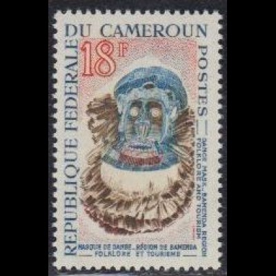 Kamerun Mi.Nr. 418 Freim. Volkskunde, Affen-Tanzmaske (18)