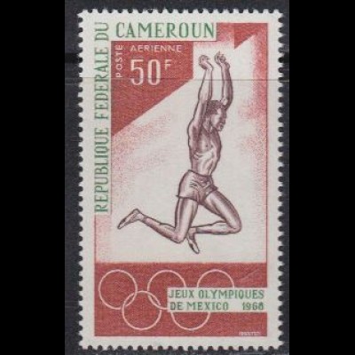 Kamerun Mi.Nr. 553 Olympia 1968 Mexiko, Dreispringer (50)