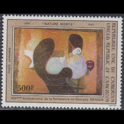 Kamerun Mi.Nr. 996 Georges Braque, Stillleben (500)