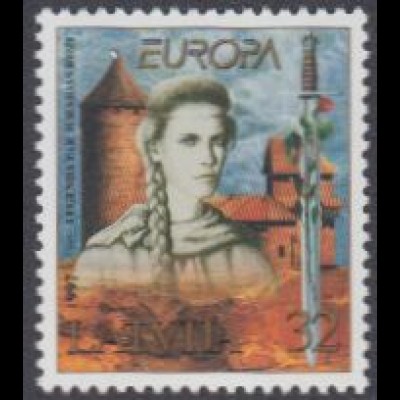 Lettland Mi.Nr. 453 Europa 97, Sagen und Legenden, Die Rose von Treyden (32)