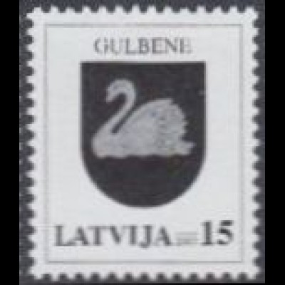 Lettland Mi.Nr. 585 Freim. Wappen, Gulbene (15)