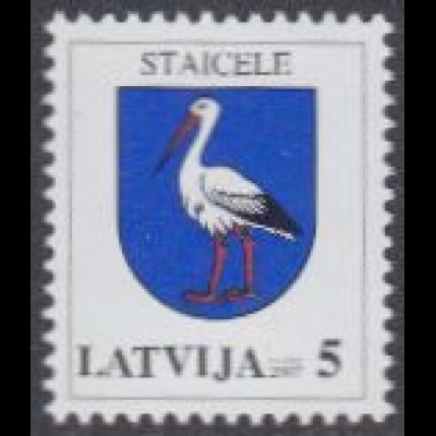 Lettland Mi.Nr. 693A I Freim. Wappen, Staizele, Jahreszahl 2007 (5)