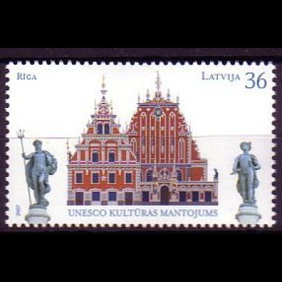 Lettland Mi.Nr. 702 Welterbe Riga, Schwarzhäupterhaus (36)