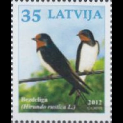 Lettland Mi.Nr. 836 Einheimische Vögel, Rauchschwalbe (35)