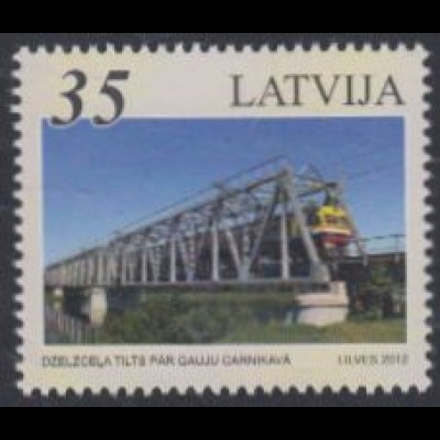 Lettland Mi.Nr. 844 Eisenbahnbrücke Carnikava, Lettland (35)