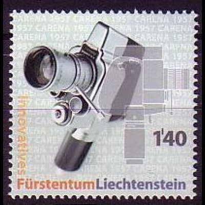 Liechtenstein Mi.Nr. 1432 Technische Innovationen Carena Schmalfilmkamera (1,40)