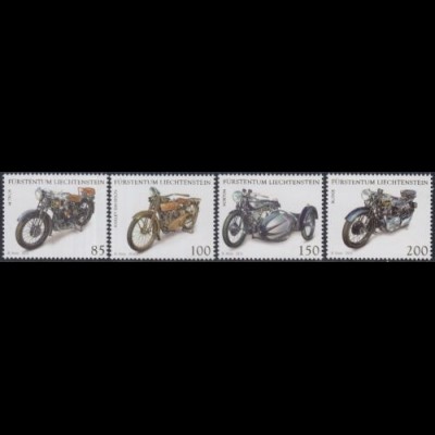 Liechtenstein MiNr. 1824-27 Sammlungen, Motorräder (4 Werte)