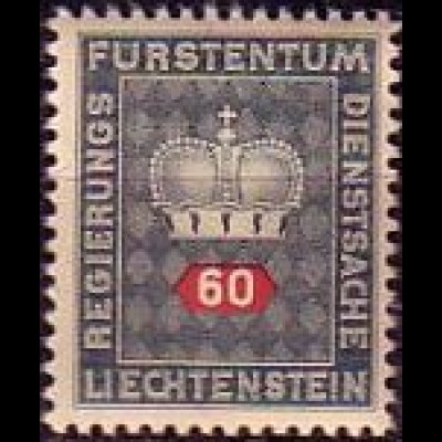 Liechtenstein Mi.Nr. Dienstm.41 Fürstenkrone (60)