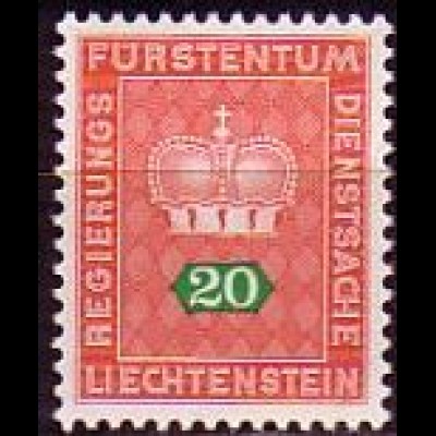 Liechtenstein Mi.Nr. Dienstm.47 Fürstenkrone (20)