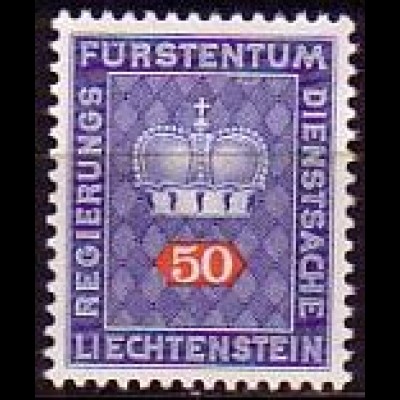 Liechtenstein Mi.Nr. Dienstm.49 Fürstenkrone (50)