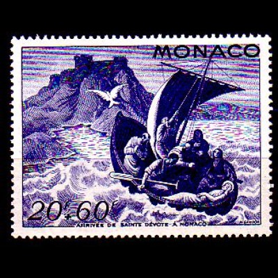 Monaco Mi.Nr. 296 Fest der hl. Dévote, Ankunft der hl. Dévote in Monaco (20+60)