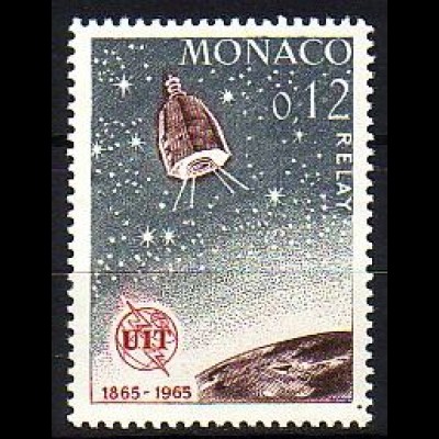 Monaco Mi.Nr. 800 ITU, Satellit Relay, Teil der Erdkugel (0,12)