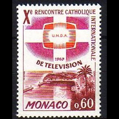 Monaco Mi.Nr. 841 Kongreß der int. kath. Vereinigung für Fernsehen (0,60)
