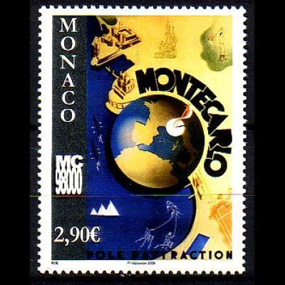 Monaco Mi.Nr. 2870 Tourismus, Monte-Carlo Pole d´Attraction (2,90)