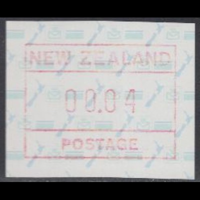 Neuseeland Mi.Nr. ATM 2 (00.04) Landkarte, Postemblem, Flagge 