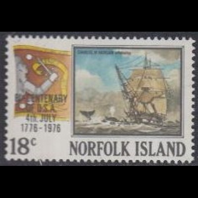 Norfolk-Insel Mi.Nr. 177 200J.USA-Unabhängigkeit, Walfangschiff (18)