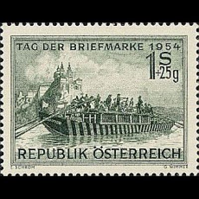 Österreich Mi.Nr. 1010 Tag der Briefmarke 1954, Stift Melk (1S+25g)