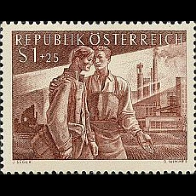 Österreich Mi.Nr. 1019 Heimkehrer (1S+25g)