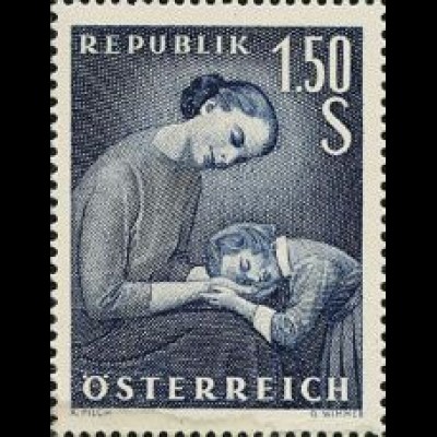 Österreich Mi.Nr. 1042 Muttertag, Mutter mit Kind (1,50)