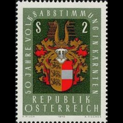 Österreich Mi.Nr. 1343 Kärntner Volksabstimmung, Wappen v. Kärnten (2)