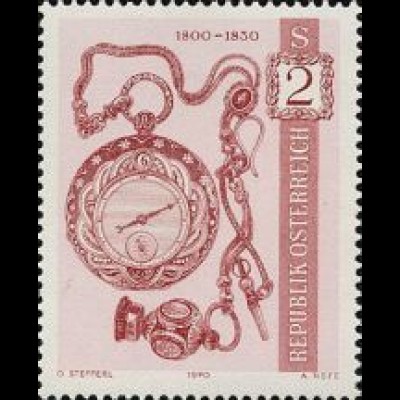 Österreich Mi.Nr. 1345 Alte Uhren Uhr von 1800-1830 (2)