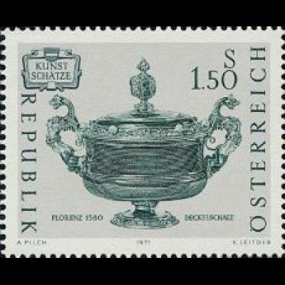 Österreich Mi.Nr. 1355 Kunstschätze Deckelschale Florenz (1,50)