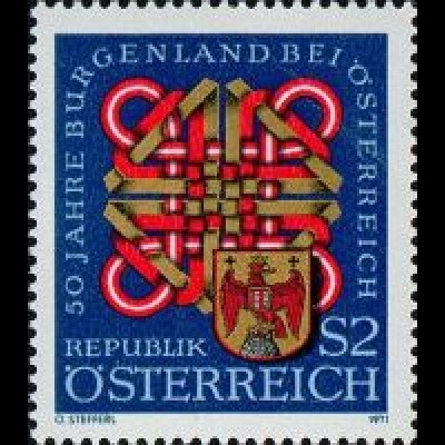 Österreich Mi.Nr. 1370 Burgenaldn, Wappen (2)