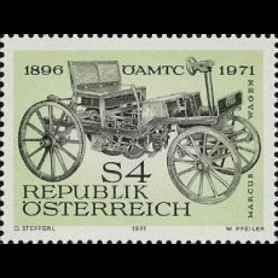Österreich Mi.Nr. 1371 Öst. Automobilclub, Marcus-Wagen (4)