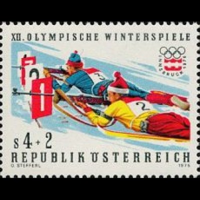 Österreich Mi.Nr. 1502 Olymp. Winterspiele, Biahlon (4+2)