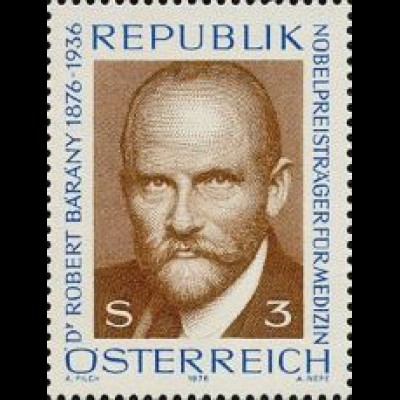 Österreich Mi.Nr. 1509 Robert Bárány. Arzt, Nobelpreis 1914 (3)