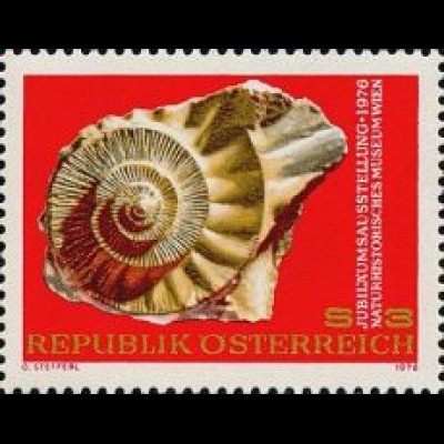 Österreich Mi.Nr. 1510 Ausst. Naturhistorisches Museum, Ammonit (3)