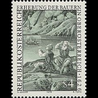 Österreich Mi.Nr. 1512 Bauernkrieg 1626, Belagerung von Linz (4)