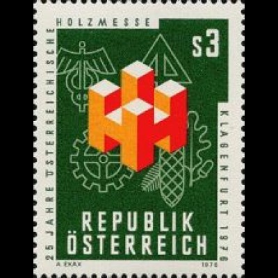 Österreich Mi.Nr. 1517 Holzmesse Klagenfurt, Emblem (3)