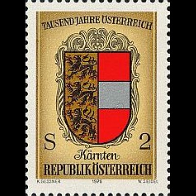 Österreich Mi.Nr. 1525 1000 Jahre Öst., Wappen Kärnten (2)