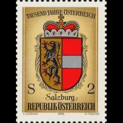 Österreich Mi.Nr. 1528 1000 Jahre Öst., Wappen Salzburg (2)