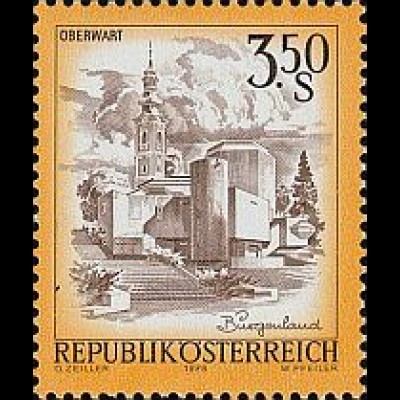 Österreich Mi.Nr. 1581 Freim. Schönes Öst. Osterkirche Oberwart (3,50)