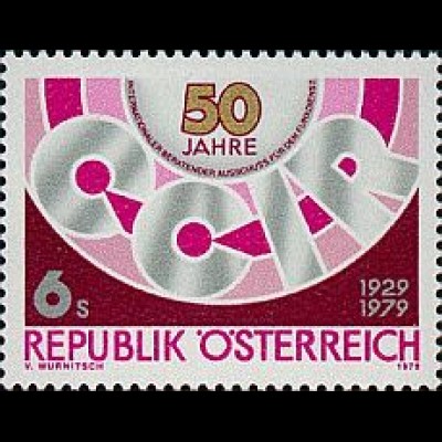 Österreich Mi.Nr. 1598 Int. Ber. Ausschuss für Funkdienst, CCIR-Emblem (6)
